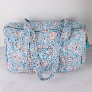 Sac de voyage décontracté en coton matelassé fait main avec fermeture éclair, sac de sport de luxe, grande capacité, durable, essentiel pour les voyages des femmes - Product Image 3