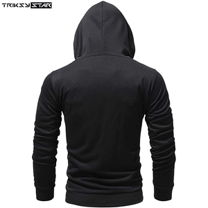 เสื้อฮู้ดมีซิปรูดของผู้ชายผ้าฝ้ายขนแกะ100% เป็นมิตรกับสิ่งแวดล้อมดิจิทัลสไตล์ฤดูหนาวบริการ odm - Product Image 2