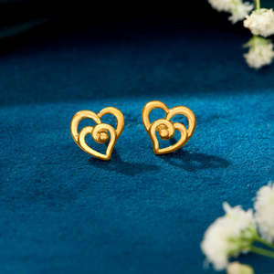 Pendientes de Perlas para Mujer, Chapados en Rodio, Diseño Geométrico de Flor, Joyería Moderna para Fiestas - Product Image 1