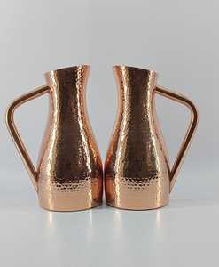 High Quality Fabulous Copper Pitcher and Set of Four Hammered Design Tumblers Premium <b>Jug</b> and <b>Glass</b> Set - Product Image 6
