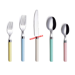 Black Finished Set of Five Metal Cutlery Superior Quality Designer Flatware Classic Stylish Wholesale Metal Cutlery - Product Image 2