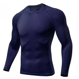 2025 haute qualité hommes natation Rash Guard couleur différente Gym Fitness 100% coton Polyester Compression homme Rash Guards - Product Image 6