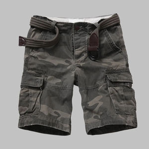 2024 OEM meilleure vente hommes Camo Cargo Shorts personnalisé High Street Style été sport Shorts solide motif nouveauté - Product Image 2