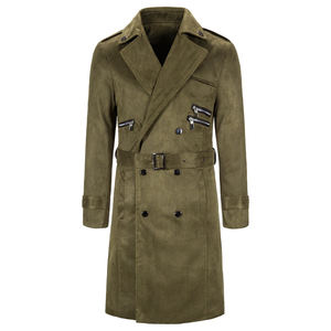 Manteau long de luxe pour homme, trench-coat d'hiver de créateur, logo personnalisé - Product Image 1