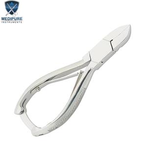 Cortaúñas Profesional de Acero Inoxidable con Mango Estampado, Doble Resorte, Bloqueo Trasero, Cuchillas Cóncavas, Herramienta de Manicura, Instrumentos de Belleza - Product Image 1