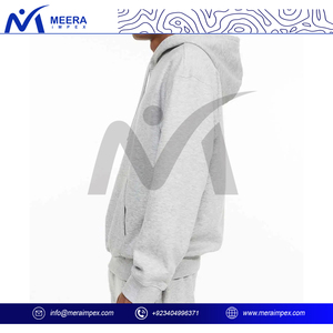 Sweat à capuche polaire ultra-doux classique pour homme, fermeture éclair résistante, poches spacieuses, tenue décontractée confortable, été, ODM, couleur unie - Product Image 4