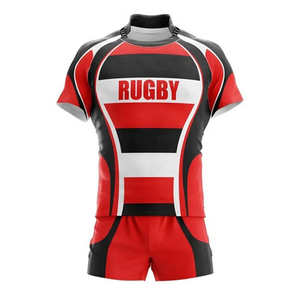 Camiseta de Rugby Personalizada con Logotipo de Patrocinador, Venta al por Mayor, Uniforme Clásico de Rugby para Entrenamiento Deportivo, para Adultos y Niños - Product Image 2