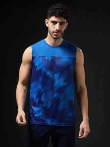 Camiseta sin Mangas Ajustada para Hombre, Diseño 3D, Tejido de Punto, Algodón, Ropa Deportiva de Alta Calidad, MOQ Bajo, Logotipo Personalizado para Gimnasio - Product Image 2