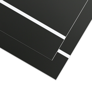1.3mm <b>Black</b> to White Two-Tone <b>Acrylic</b> <b>Sheet</b> (4pcs) - Product Image 4