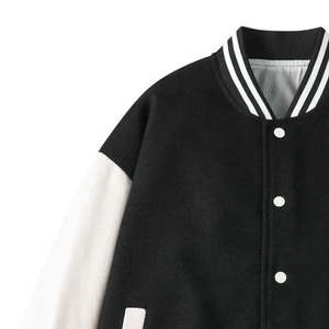 Blouson Bomber Varsity Femme Hiver 2025 Personnalisable Broderie Boutons Imperméable Respirant Doublure Polaire Teinte - Product Image 5