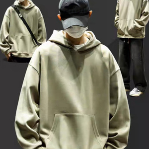 Premium Quality <b>Men's</b> Customizable Oversized <b>Hoodies</b> Street Style Blank Cotton Embroidered Thermal <b>Fleece</b> <b>Hoodies</b> for <b>Men</b> - Product Image 1