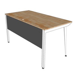 Escritorio Ejecutivo de Lujo Contemporáneo BGD68069 de Madera Natural con Patas de Hierro Ensambladas, Muebles de Oficina, Escritorio para Gerentes, Material MDF - Product Image 4