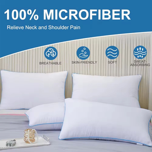 Funda Protectora para Almohada de Hotel con Cierre, 100% Algodón, Impermeable, Personalizada, del Mejor Proveedor, Funda de Almohada de Algodón de Alta Calidad - Product Image 2