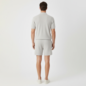 ชุดเซ็ตเสื้อโปโลถักผ้าฝ้ายผสมป่านสำหรับผู้ชาย สไตล์ลำลอง ใส่สบาย ระบายอากาศได้ดี เหมาะสำหรับฤดูร้อน - Product Image 2