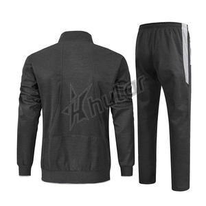 Personnalisé 2025 polyester coton respirant décontracté ajusté luxe mode jogging deux pièces hommes survêtements ensemble avec fermeture éclair - Product Image 2