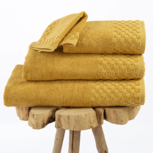 Serviette de bain de luxe en coton turc à bordure jacquard tendance, séchage rapide, écologique - Product Image 1