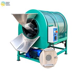 Machine à torréfier au gaz de haute qualité 200 kg en acier inoxydable, torréfacteur automatique de noix, de café et de céréales avec contrôle numérique - Product Image 3