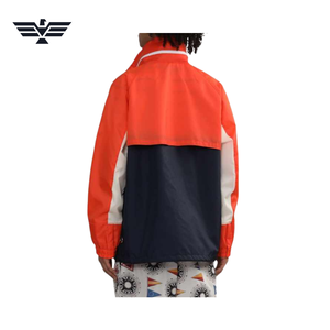 Chaqueta Cortavientos Transpirable con Cuello Alto y Logotipo Personalizado para Hombre, Estilo Urbano, Lona Fina, Invierno, OEM, Cierre de Cremallera, Bolsillos Delanteros - Product Image 5