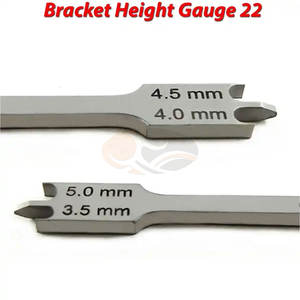 Calidad superior Dental ortodoncia acabado de arena soporte Manual medidor de altura Acero inoxidable medición precisa Medic MOL - Product Image 3