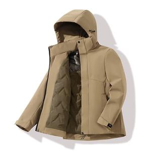 Veste d'hiver coupe-vent à capuche personnalisée Veste femme à fermeture éclair de qualité supérieure Veste softshell décontractée vente en gros - Product Image 1