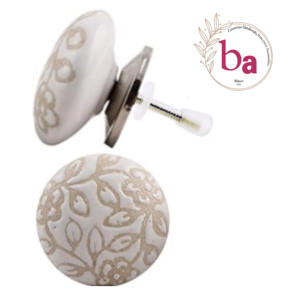 มือจับตู้เซรามิกแบบอุตสาหกรรม ลายสลักแบบดิสเทรส สำหรับลิ้นชัก ตู้เสื้อผ้า ห้องนอน ห้องนั่งเล่น ห้องครัว ตู้เสื้อผ้า ใช้งานง่าย - Product Image 1