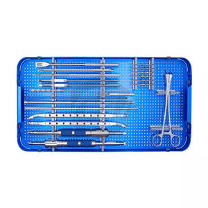 Juego de Instrumentos Quirúrgicos Reutilizables de Acero Inoxidable Ortopédico de Alta Calidad para Sistema de Tornillos Pediculares Manuales para Fijación Espinal - Product Image 4