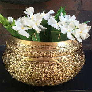 Macetas de flores artificiales de latón cromado modernas con orificio de drenaje, decoración ecológica para el hogar y el jardín, venta al por mayor, uso en exteriores - Product Image 5