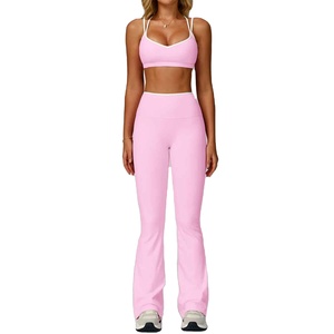 Conjunto Deportivo de Yoga de 2 Piezas para Mujer, Shorts de Cintura Alta, 100% Algodón, Transpirable y Ecológico - Product Image 2
