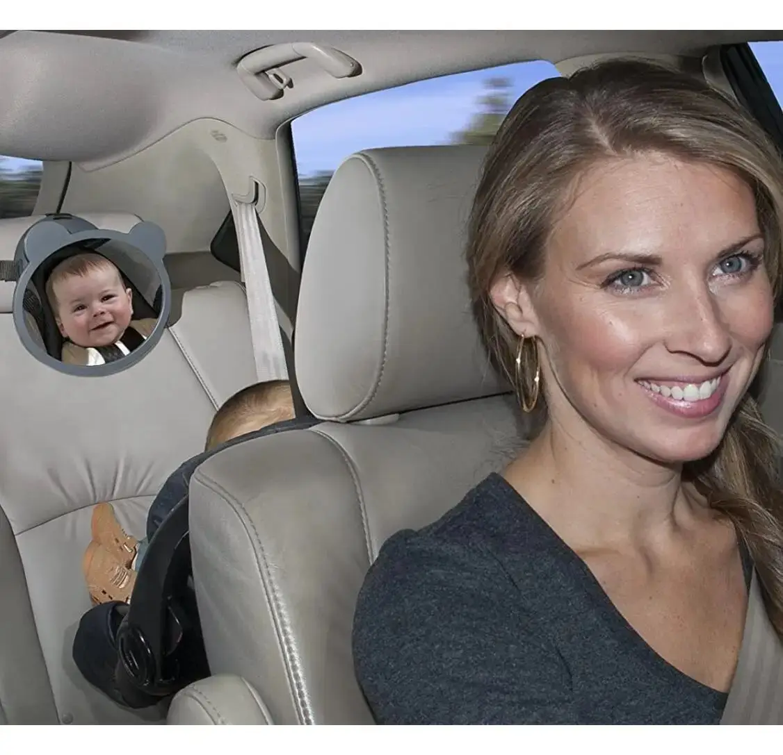 Shynerk התינוק מראה מכונית צעצוע, מראה בטיחות בטיחות עבור פנים אחורי התינוק עם נוף רחב ברור, ניפוץ