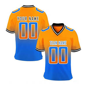 100% Polyester Impression par transfert de chaleur Maillots de football France Vintage Blanc Rétro Collège Football Jersey 24 25 - Product Image 6