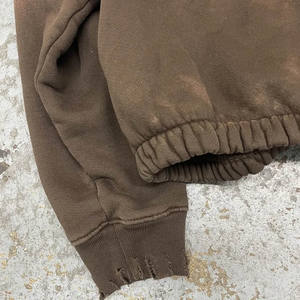 เสื้อมีฮู้ดผ้าฟลีซผ้าฝ้ายวินเทจโอเวอร์ไซส์เปิดไหล่มีฮู้ดผ้าฟลีซเสื้อมีฮู้ดโอเวอร์ไซส์สไตล์ใหม่2023 - Product Image 4