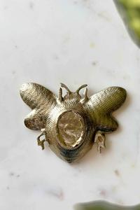 Plateau de service moderne en métal poli, style antique, finition plaquée or, personnalisable - Product Image 6