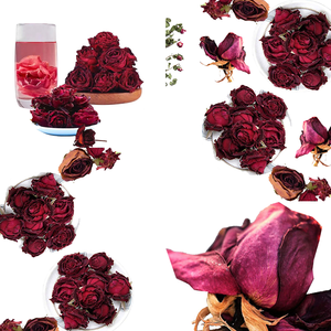 Fleur de rose rouge séchée | Parfum naturel pour le thé et la beauté - Product Image 3