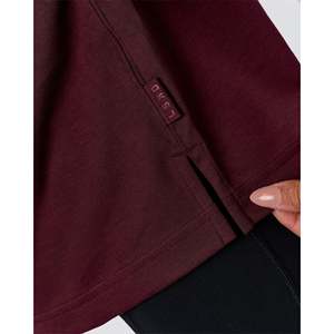 เสื้อยืด AfterDark ZeroCrease Cropped Tee-Cherry Lacquer ทรงเข้ารูปผ้าฝ้ายระบายอากาศได้ดี เหมาะสำหรับฤดูร้อน - Product Image 3