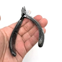 Pince à micro-anneaux en acier inoxydable de conception plasma noir écologique en gros Outils d'extension de cheveux réutilisables avec logo personnalisé