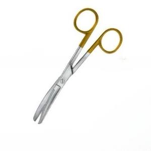 Tijera TC quirúrgica profesional Supercut de alta calidad curvada 14cm personalizada Super Cut Sharp Acero inoxidable plata con oro - Product Image 5