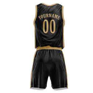 Maillot de basket-ball personnalisé pour hommes, vêtements de sport à impression sublimée, ensemble design respirant, uniforme de basket-ball personnalisable - Product Image 3