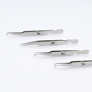 Pinzas para extensiones de pestañas de nuevo diseño, pinzas para pestañas curvas de acero inoxidable, juego de pinzas para extensiones de pestañas al por mayor - Product Image 4