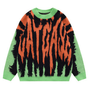 Pulls en cachemire unisexes pour hommes, col rond, pull d'automne, tendance, respirant, chaud, tricoté, logo frontal, haute qualité - Product Image 6