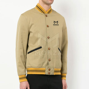 Plus Size <b>Cheap</b> Price Custom Made Design Men Letterman Breathable Stand Collar Front Logo <b>Winter</b> <b>Jacket</b> Made in Pakistan - Product Image 3
