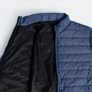 2025 OEM Custom Stand-<b>up</b> Collar Quilted <b>Zip</b> <b>Up</b> Puffer Jacket Warm Thick Fashion High Quality Winter Puffer Jacket for Men - Product Image 5