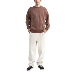 Nouveaux hommes lavage à l'acide 100% coton sweat nouveau Design brodé Technique respirant confortable vêtements d'hiver Offre Spéciale - Product Image 6