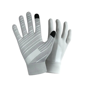 Gants de course isolés blancs de haute qualité Gants de sports d'hiver imperméables antidérapants Vente en gros à bas prix - Product Image 1