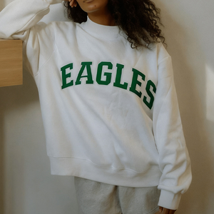 Sudadera personalizada para el Día del Juego, Jersey de mujer, Sudadera con cuello simulado Varsity para mujer - Product Image 1