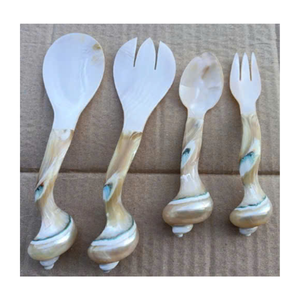 Ensemble d'ustensiles de luxe Shell Cuillère perle faite à la main pour restaurants et hôtels - Product Image 6