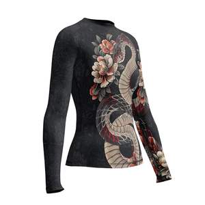 Womens Rashguard Set <b>Long</b> <b>Sleeve</b> <b>Swim</b> <b>Top</b> Soft Quick Dry UV Safe Training and Swimming Shirt - Product Image 5