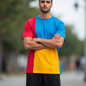 Sublimación Tee Shorts Set Camiseta de los hombres Conjunto de dos piezas Jogging Wear Shorts Mens Gym Wear Tee Shorts Traje de los hombres - Product Image 4