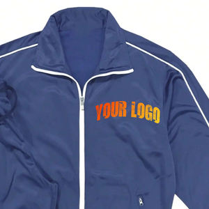 2025 personalizado mujer maternidad Slim Fit algodón polar chándal conjunto a prueba de viento deporte Joggers dos piezas chaqueta con cremallera - Product Image 5