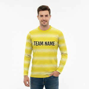 Camiseta Personalizada de Algodón 100%, 220G, Estilo Vintage, Cuello Redondo, Manga Larga, Estilo Urbano, para Hombre, Talla Grande - Product Image 3