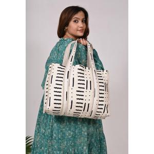 Stylish Women's Boho Cotton Tote <b>Quilted</b> Printed Shoulder Bag for Spring <b>Summer</b> Autumn Winter Great for Casual Outings Work More - Product Image 2